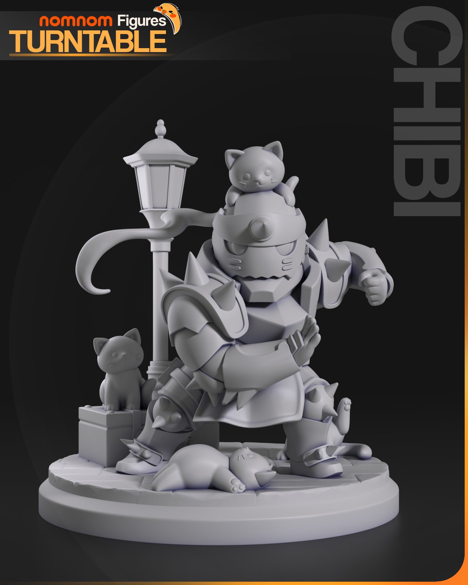 Unpainted Nom Nom Chibi Alophonse Elric FMA image 4