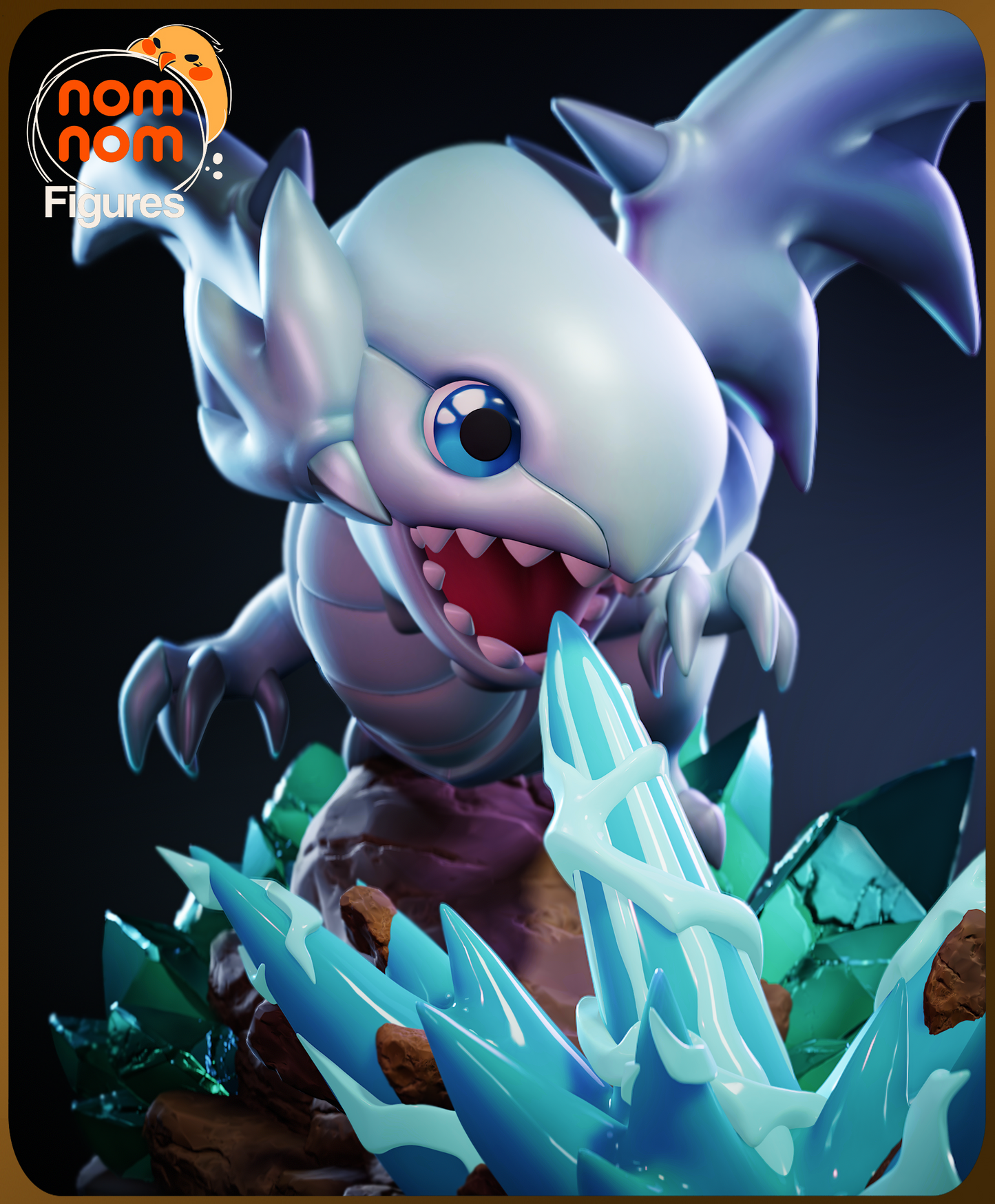 Unpainted Nom Nom Blue Eyes White Dragon Yu-Gi-Oh image 2