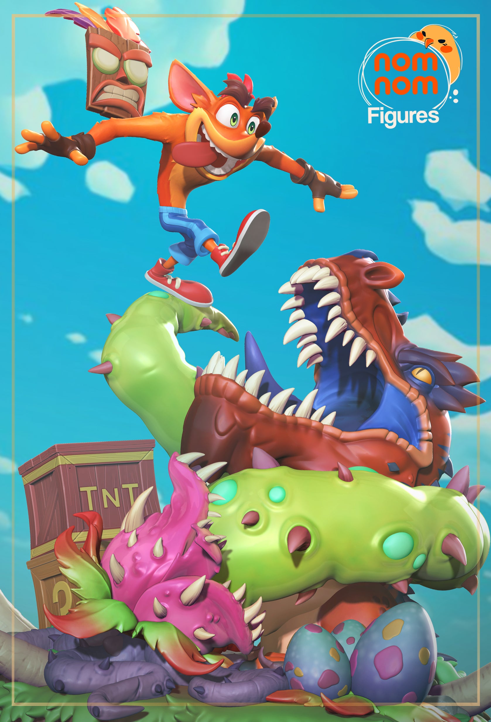 Unpainted Nom Nom Crash Bandicoot image 6
