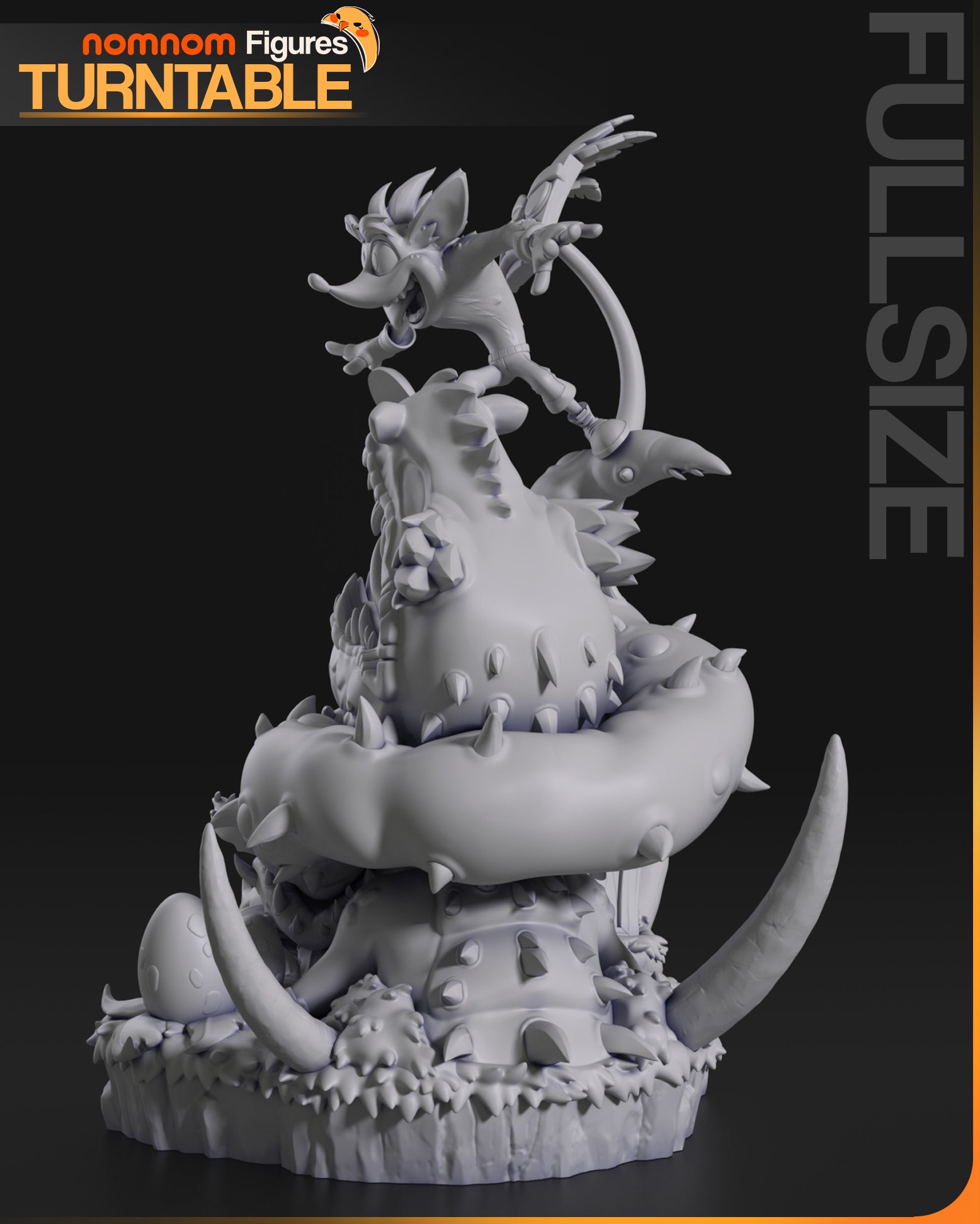 Unpainted Nom Nom Crash Bandicoot image 4