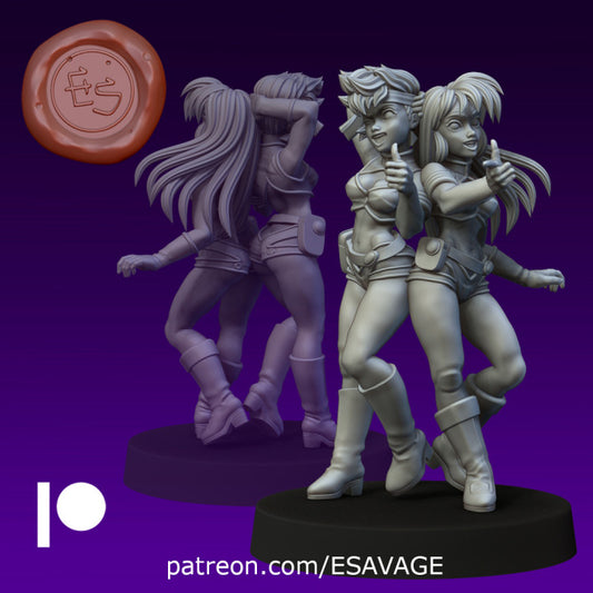 Unpainted The Lovely Angels - Dirty Pair image 0