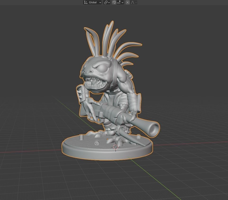 Unpainted Murloc Hunter image 2