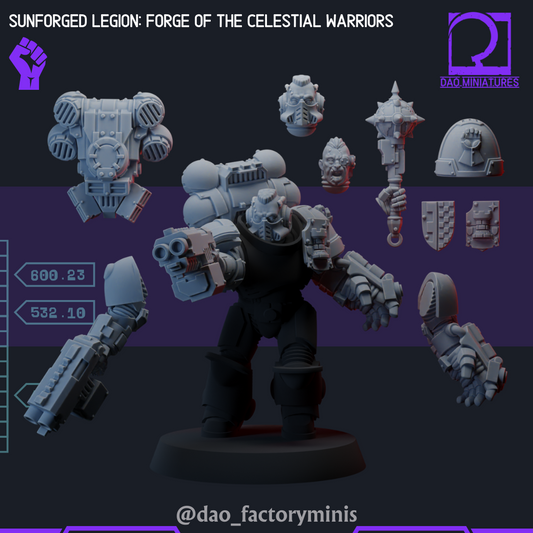 Unpainted Legion Forge Celestial Warrior image 0