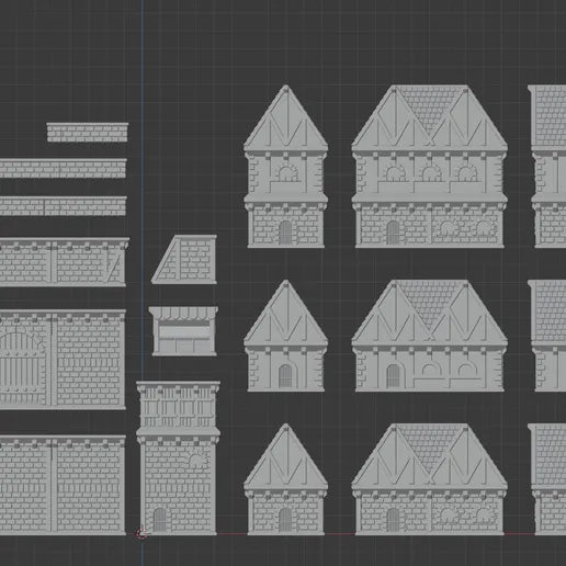 Unpainted Fantasy Village image 0