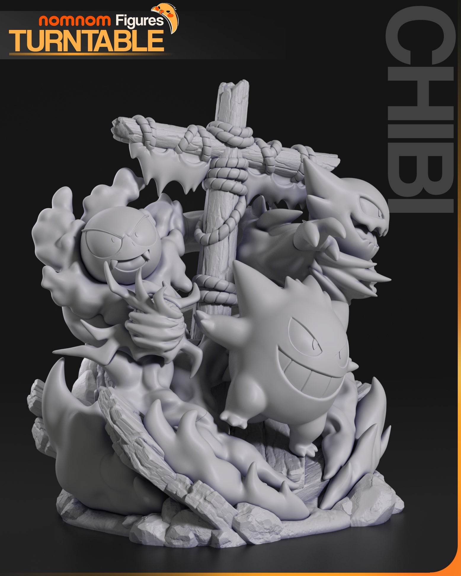 Unpainted Nom Nom Ghost Pokemon image 3