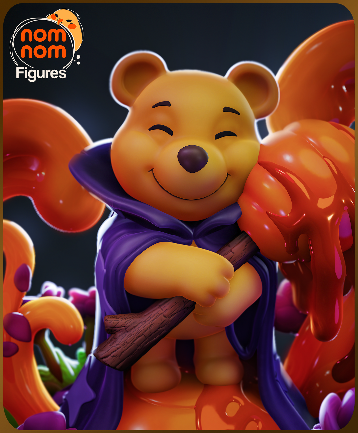 Unpainted Nom Nom Chibi Pooh Lorcana image 10