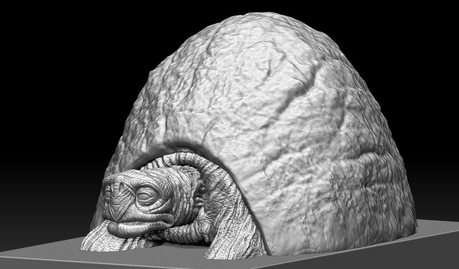 Unpainted Morla and Atreyu Neverending Story (Morla is 5 inches) image 1