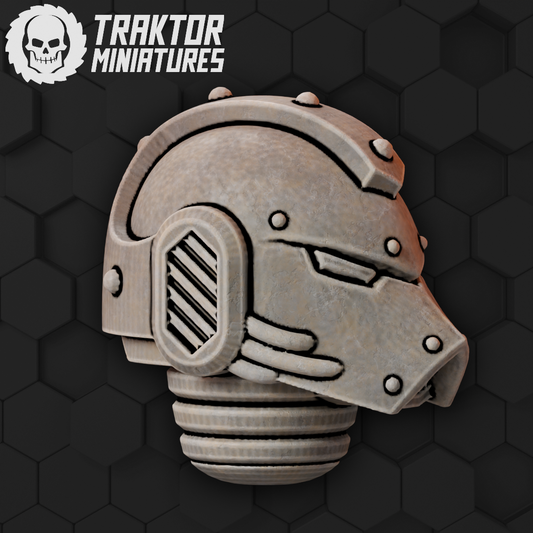 Unpainted MK Hex Helmet image 0