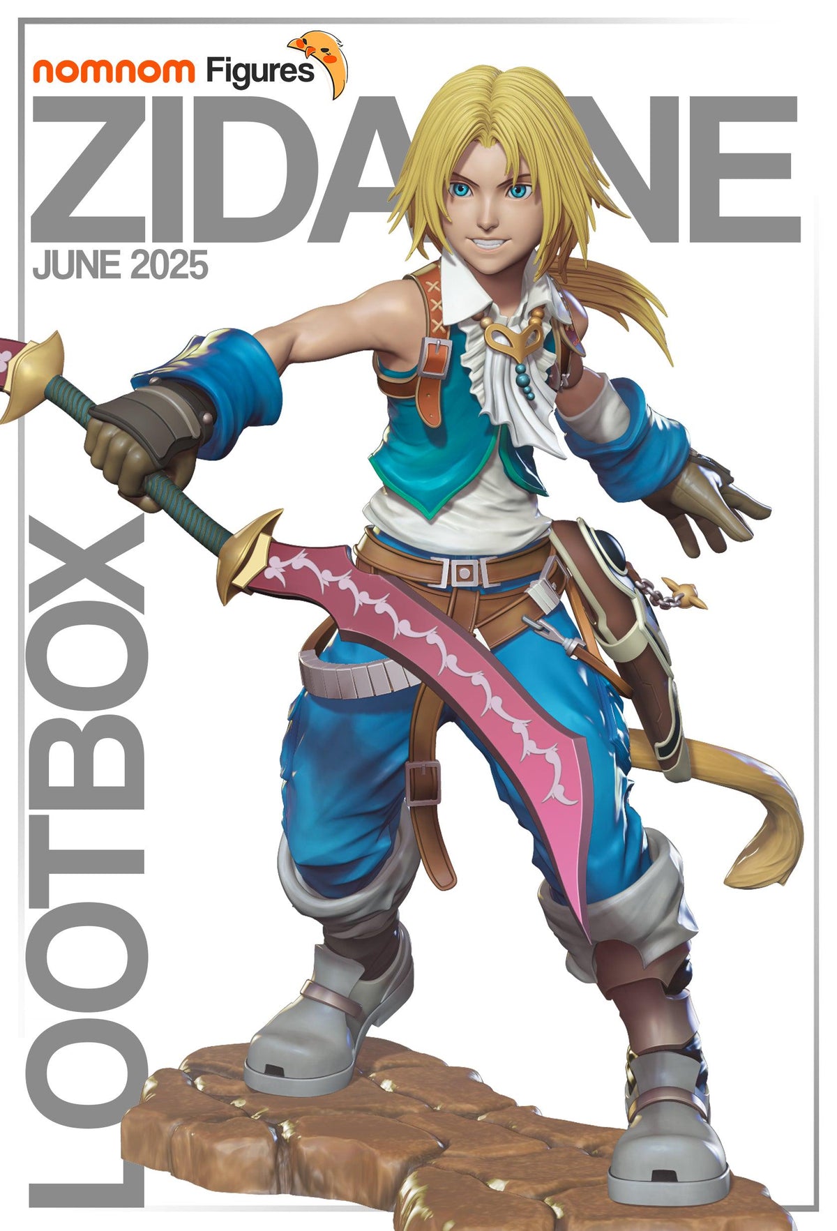 Unpainted Nom Nom Zidane Tribal FFIX image 0