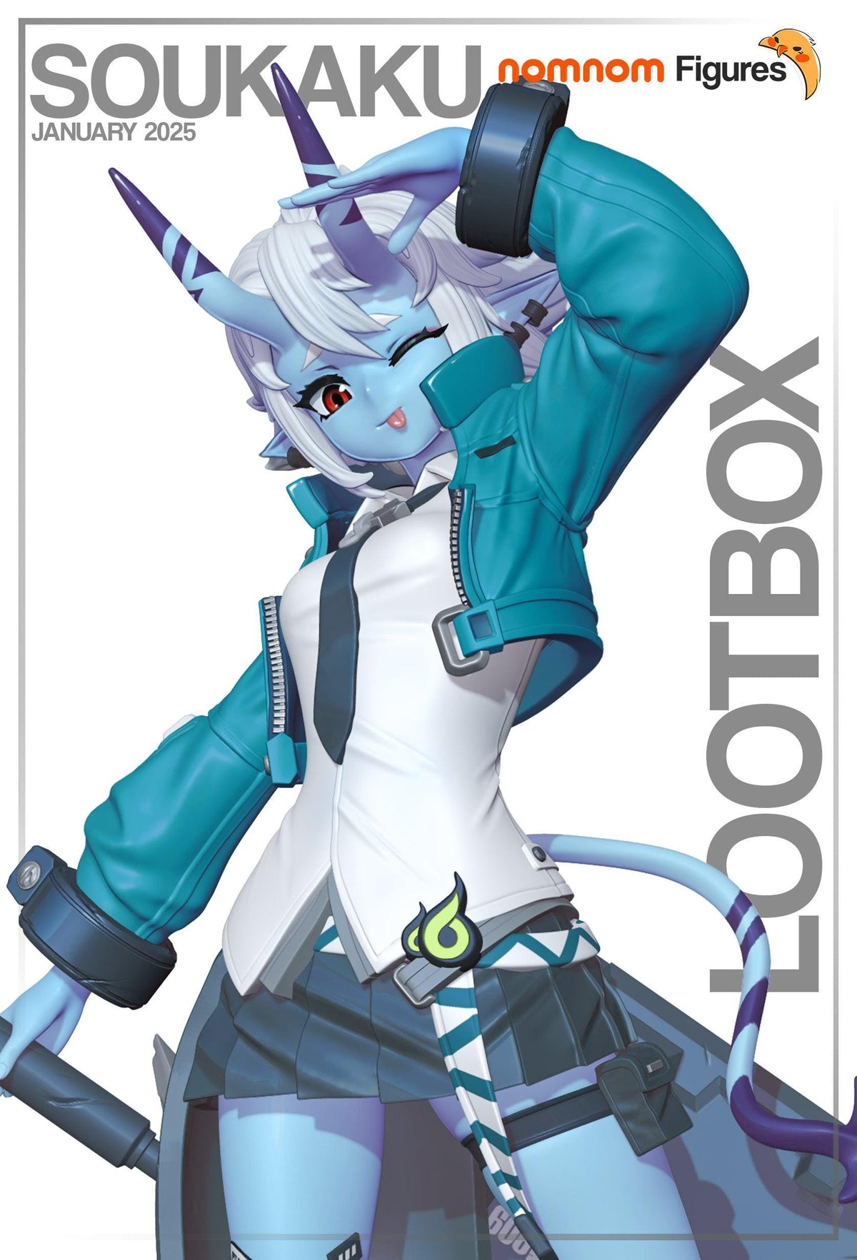 Unpainted SouKaku Zenless Zone Zero nom nom image 2
