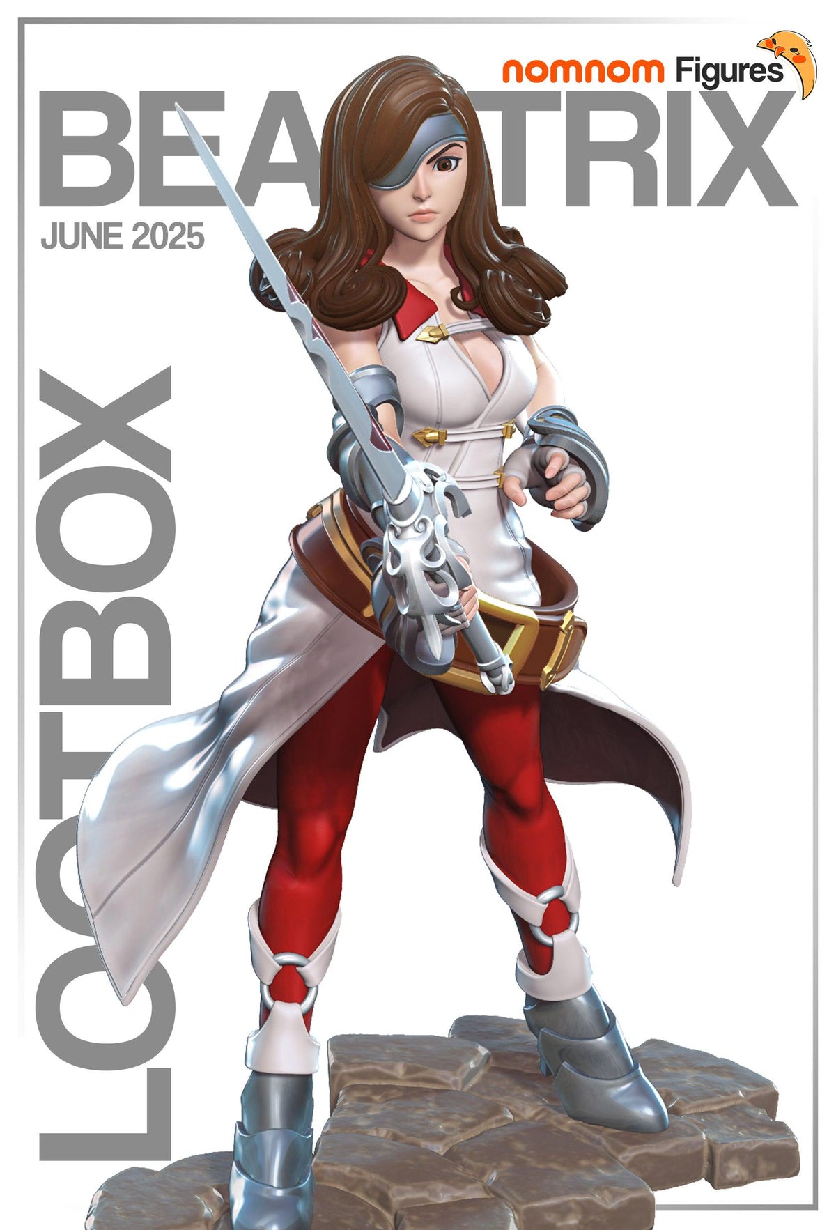 Unpainted Nom Nom Beatrix FFIX image 0
