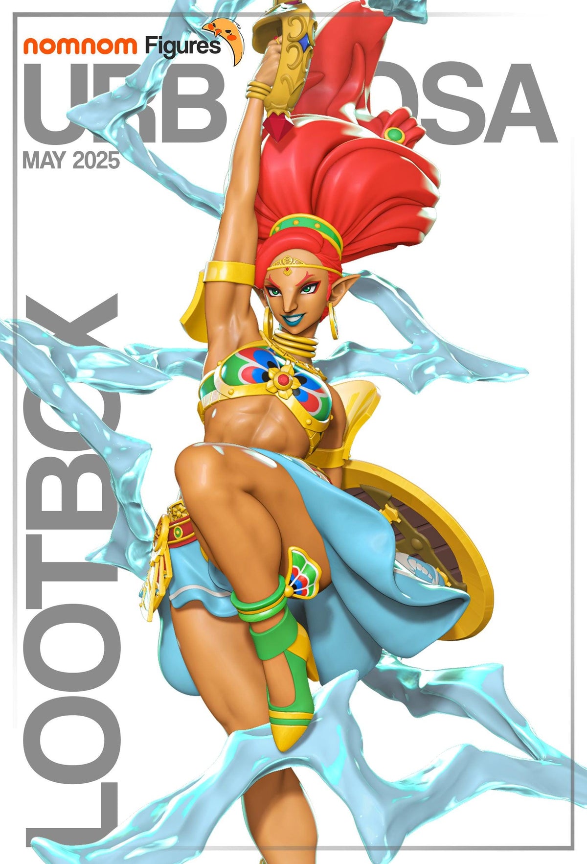Unpainted Nom Nom Urbosa Breath of the Wild image 0