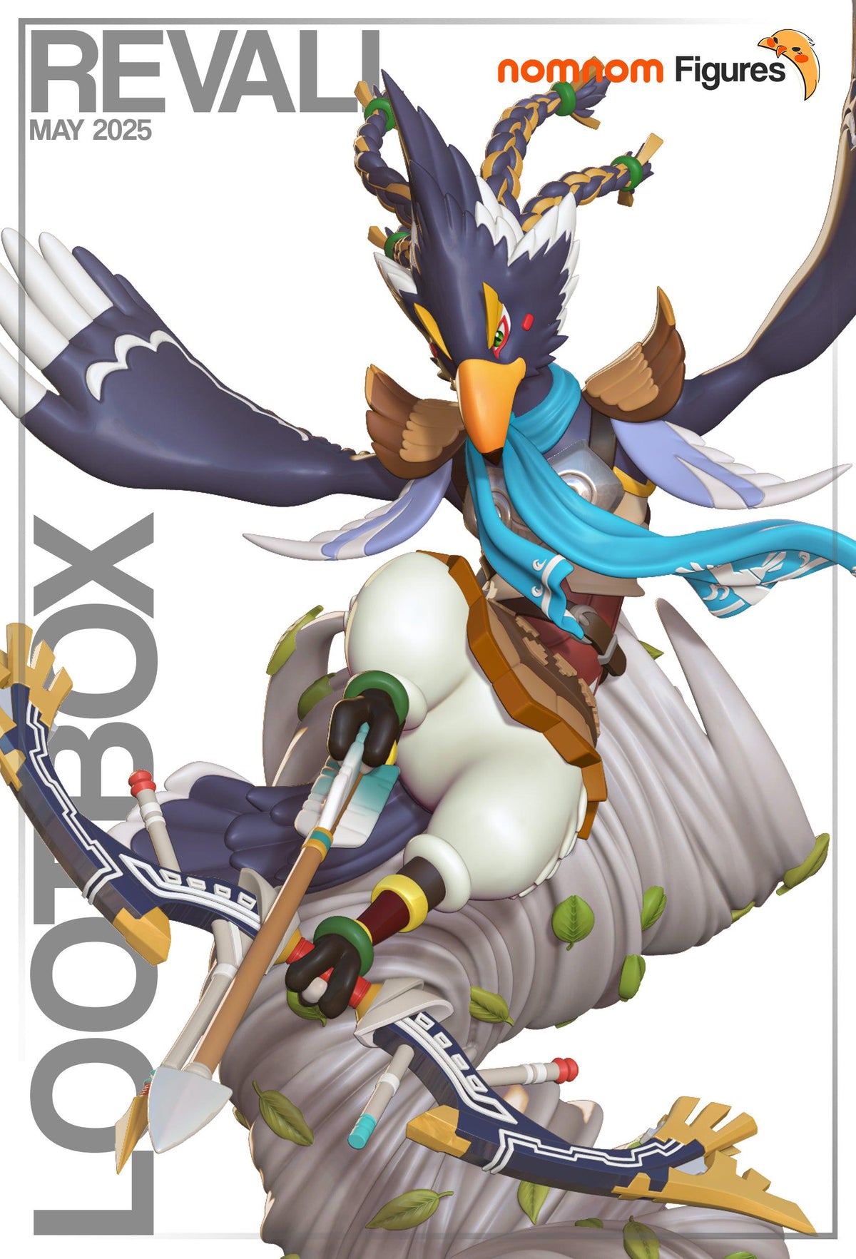 Unpainted Nom Nom Revali Breath of the Wild image 0