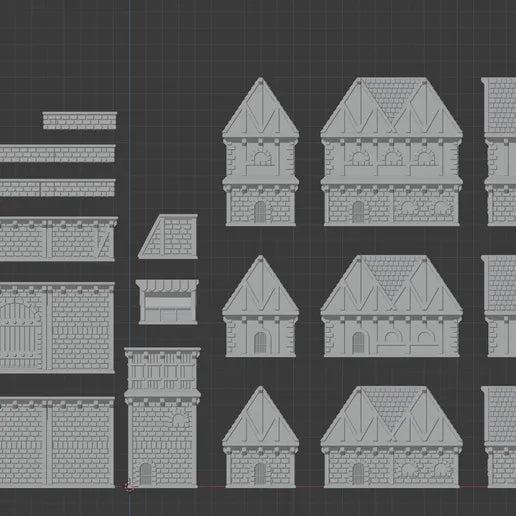 Unpainted Fantasy Village image 0