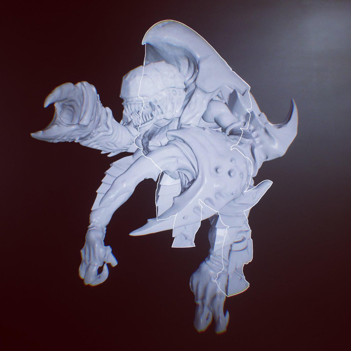Unpainted space bugs style 22 set of 12 6 with claws and 6 with weap image 0