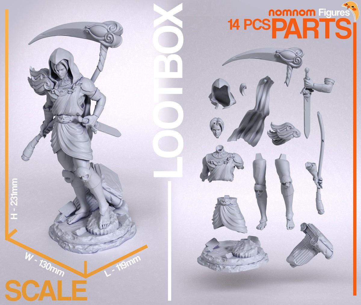 Unpainted Thanatos Hades Nom Nom image 1