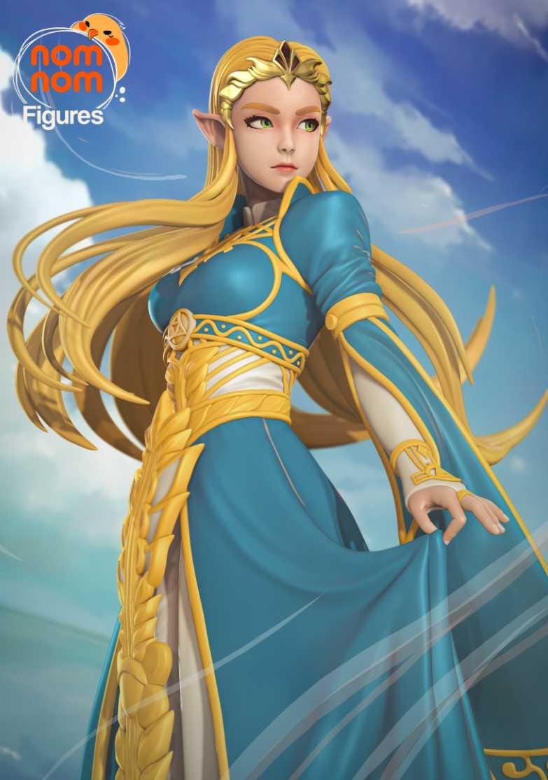 Unpainted Nom Nom Princess Zelda image 0