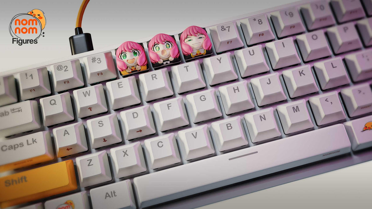 Unpainted Nom Nom Anya Spy Family Key Caps image 1