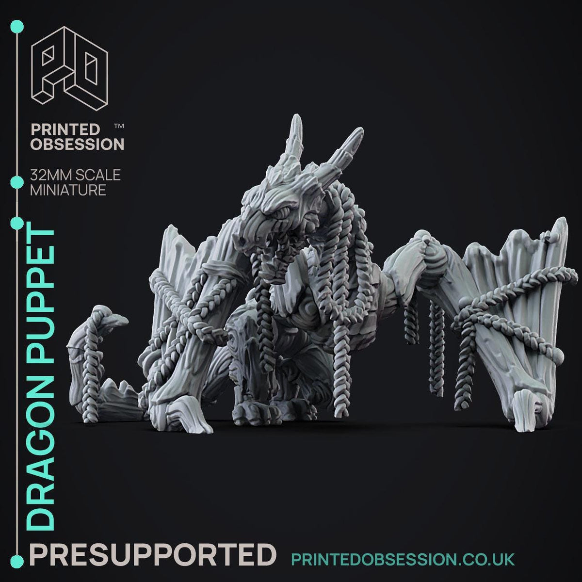Unpainted Dragon Puppet image 1
