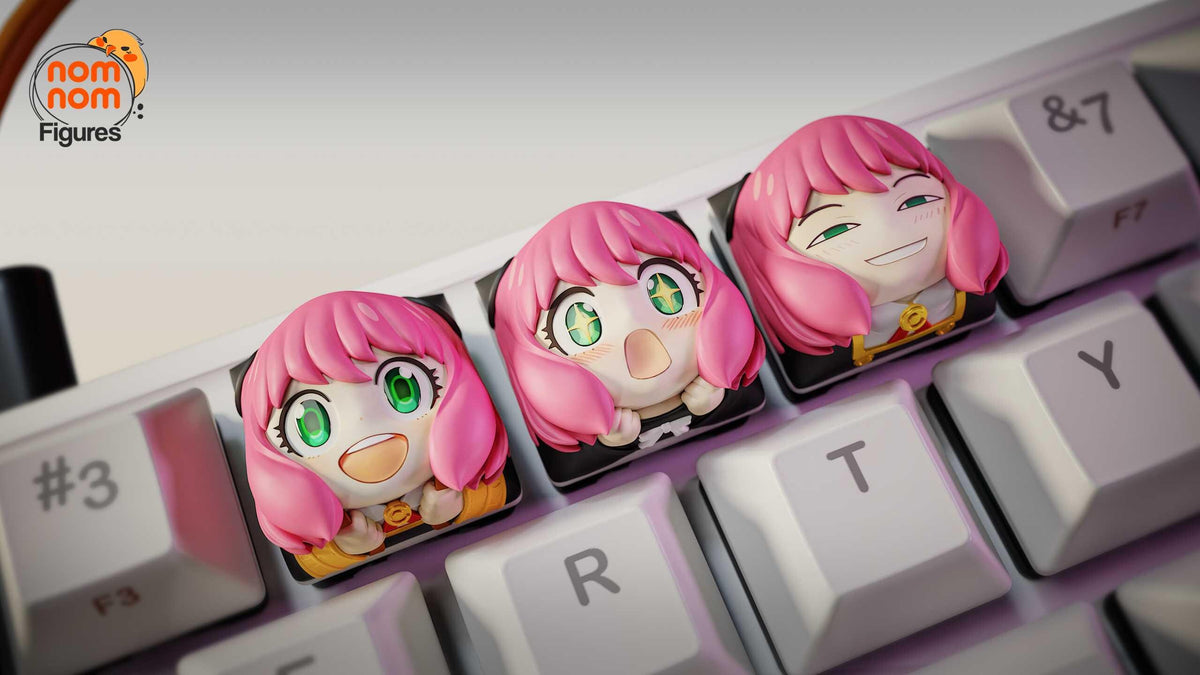Unpainted Nom Nom Anya Spy Family Key Caps image 2