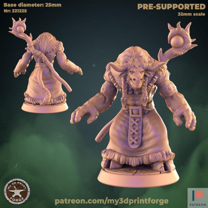 Unpainted Tauren Druid Casting image 0