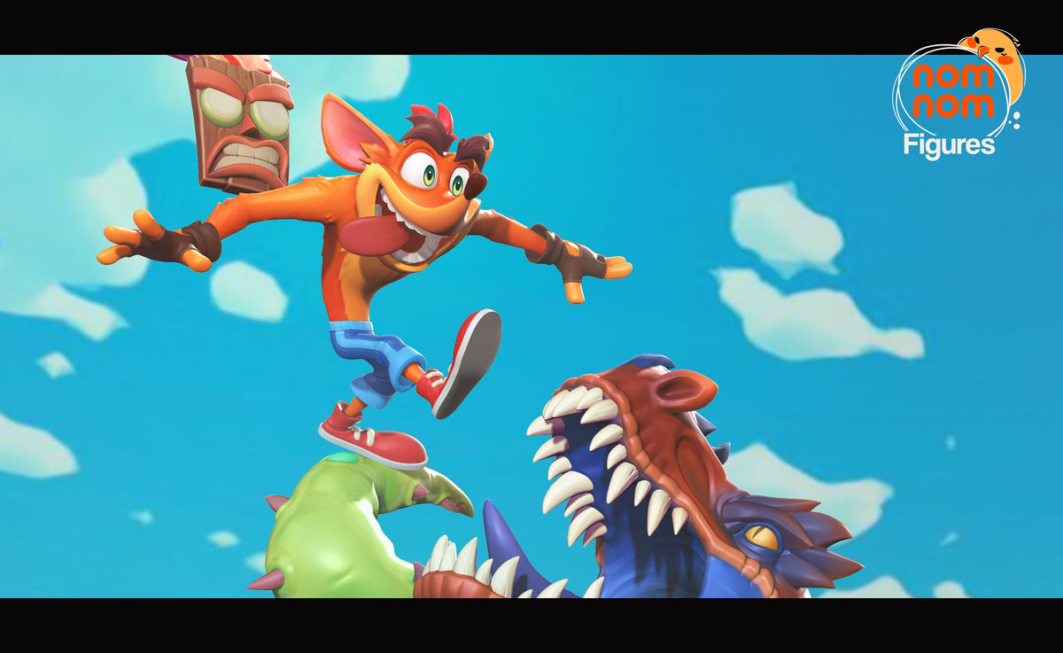 Unpainted Nom Nom Crash Bandicoot image 0