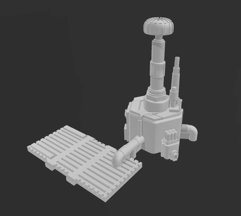 Unpainted Waste Scanner Terrain image 0