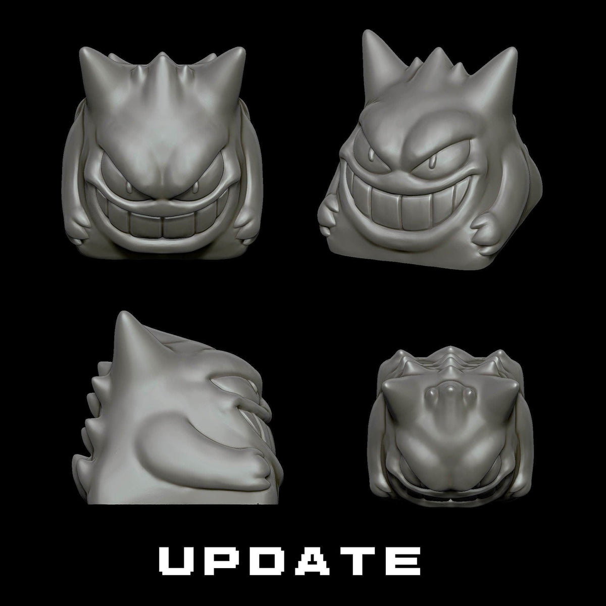Unpainted 6 Keycaps for mechanical Keyboard - POKEMON Edition image 1