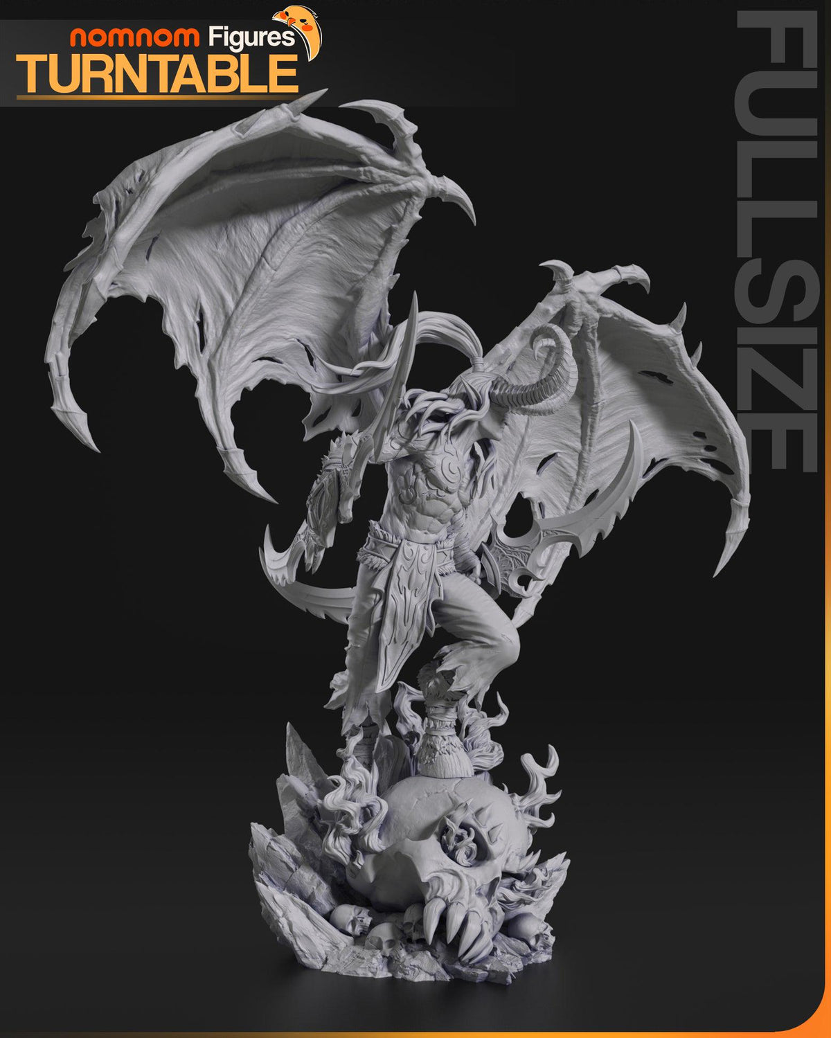 Unpainted Nom Nom Illidan Stormrage WOW image 3