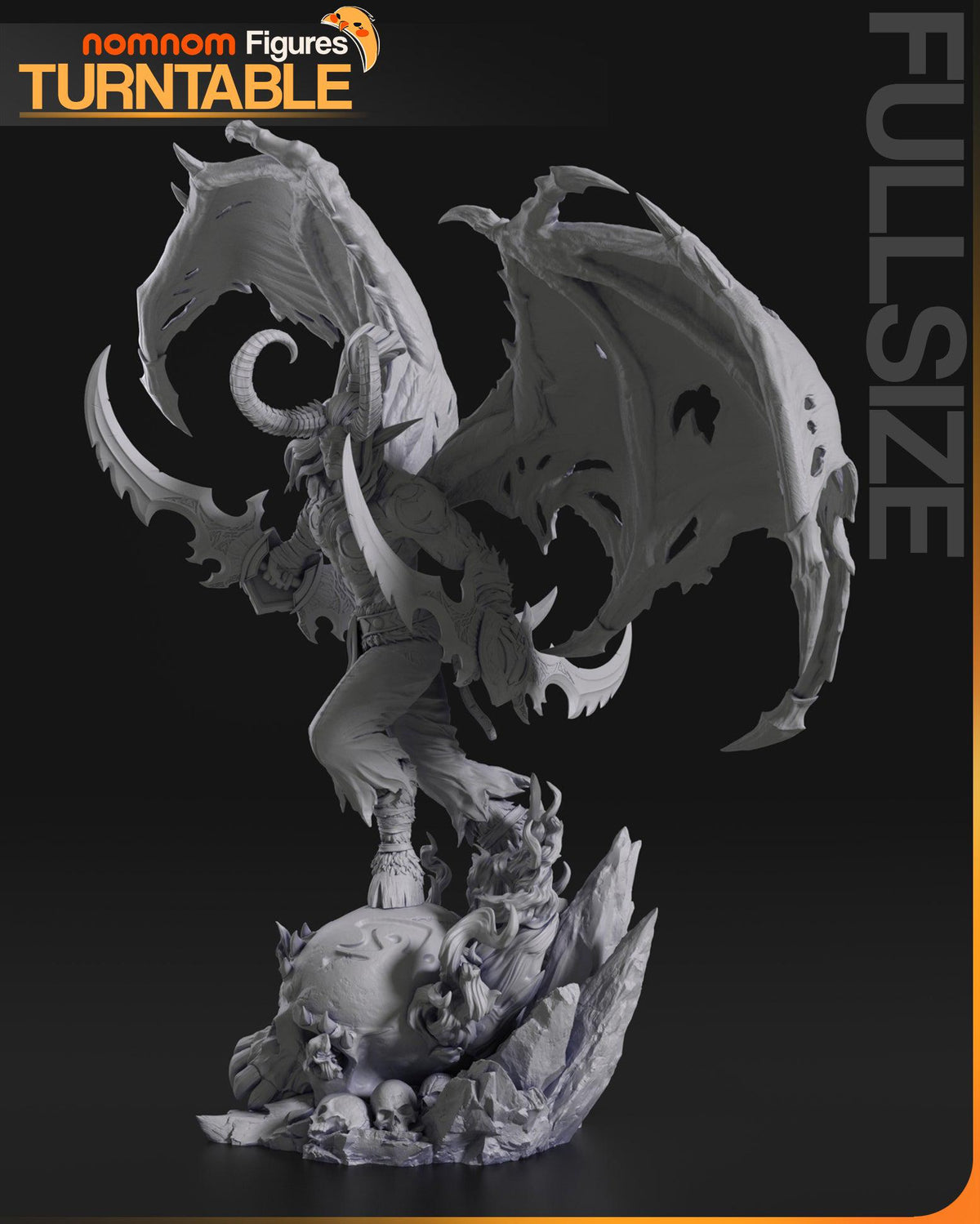Unpainted Nom Nom Illidan Stormrage WOW image 4