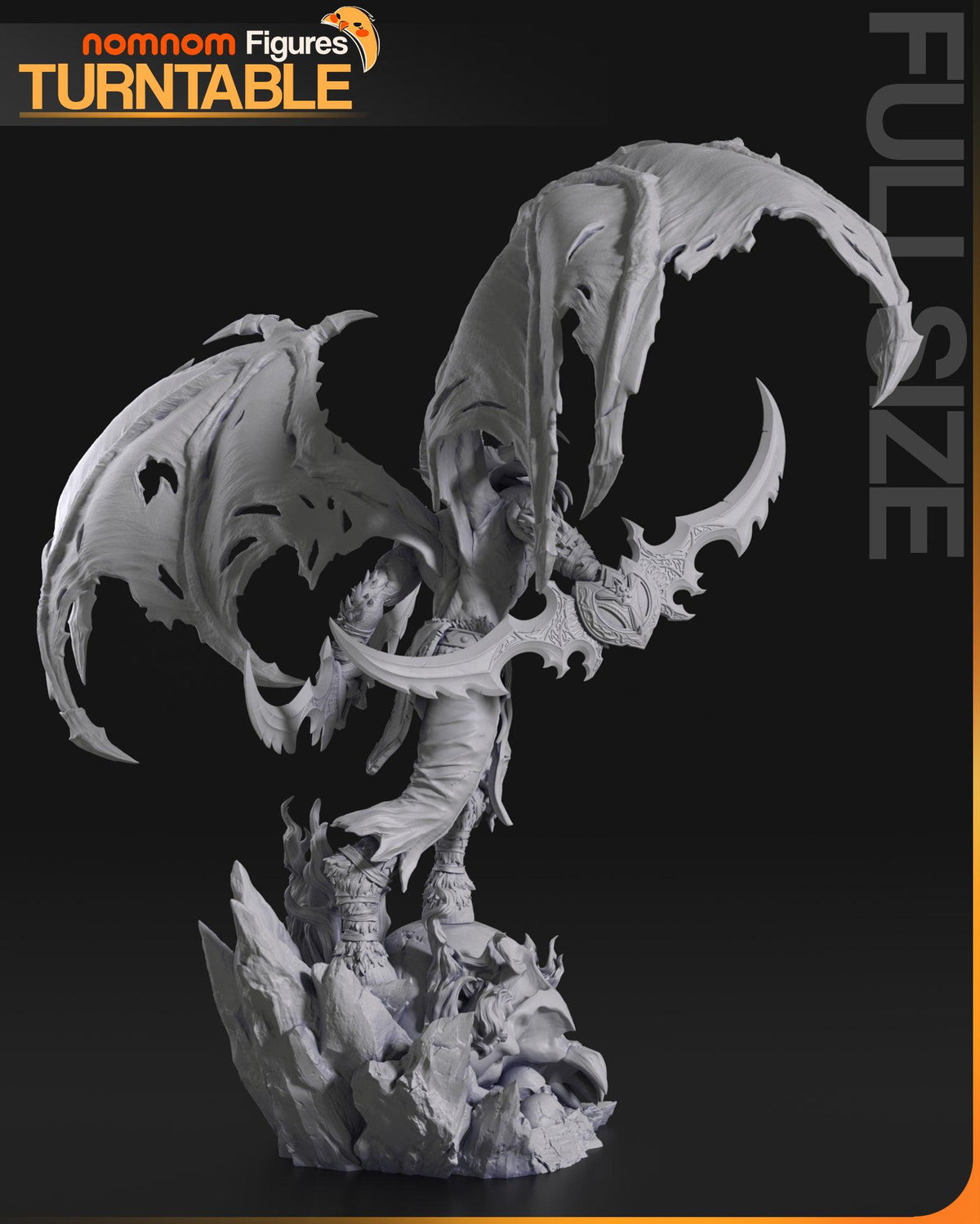 Unpainted Nom Nom Illidan Stormrage WOW image 7