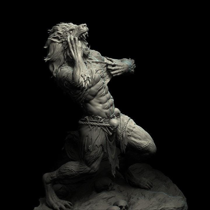 Unpainted Werewolf image 1