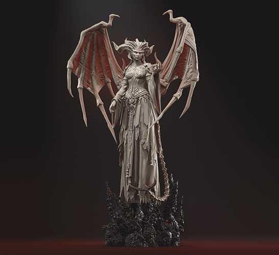 Unpainted Diablo Figure 4 (6”) image 0