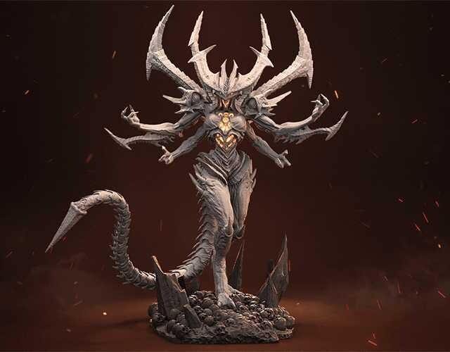 Unpainted Diablo Figure 5 (6”) image 0