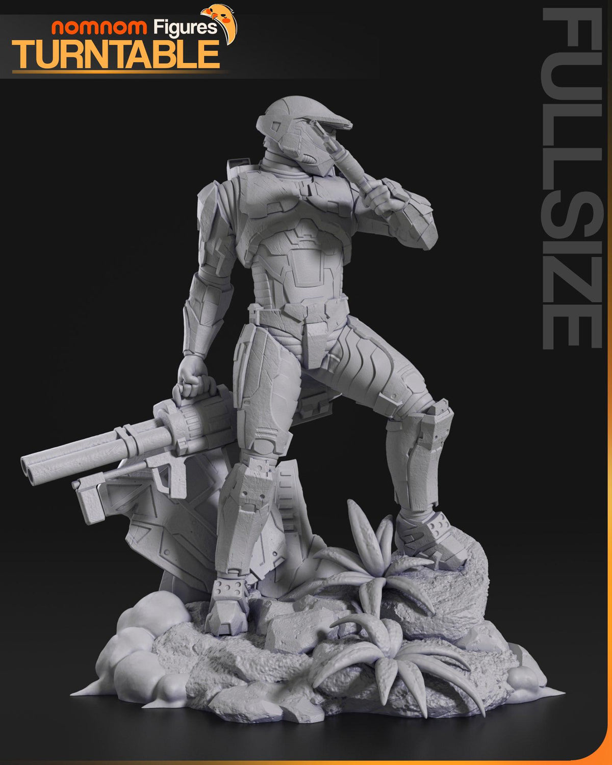 Unpainted Nom Nom Master Chief Halo 2 image 2