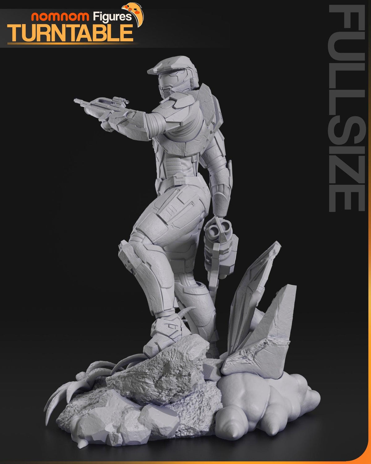 Unpainted Nom Nom Master Chief Halo 2 image 3
