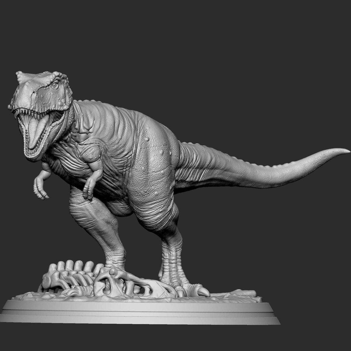 Unpainted TYRANNOSAURUS t - rex statue image 2
