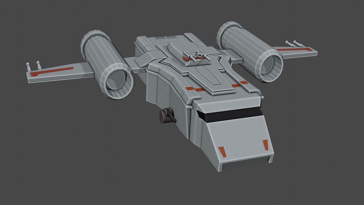 Unpainted Warplane star wars spaceship image 0