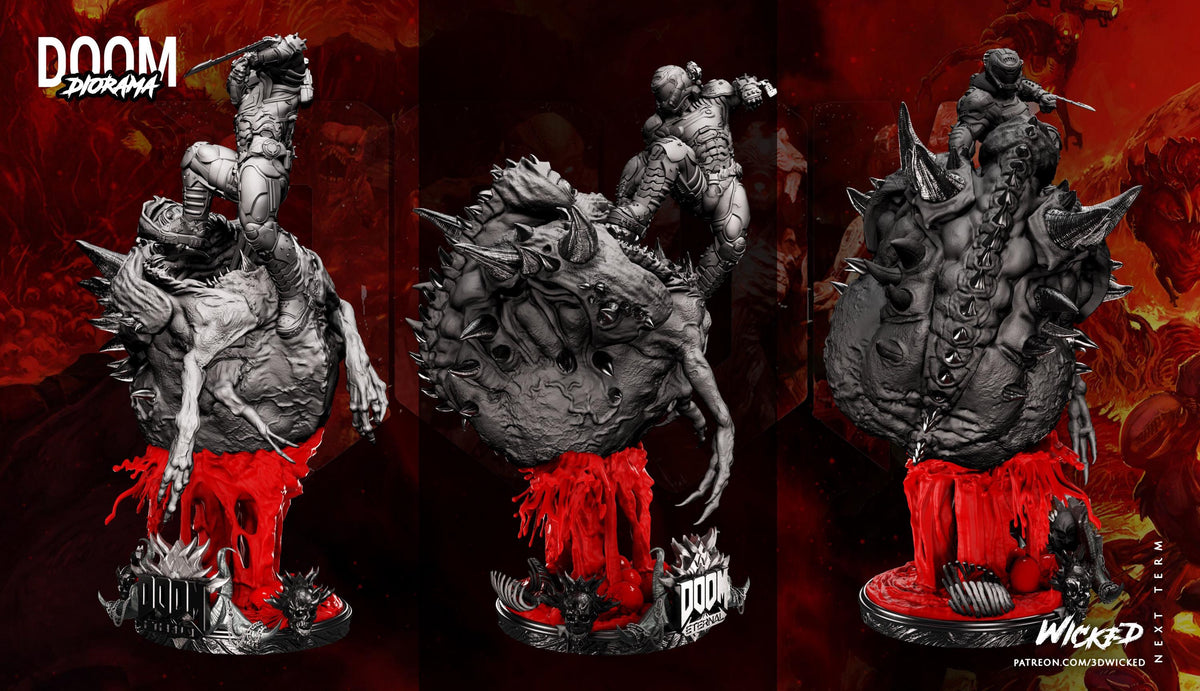 Unpainted Doom Guy Doom Eternal Dioramas image 4