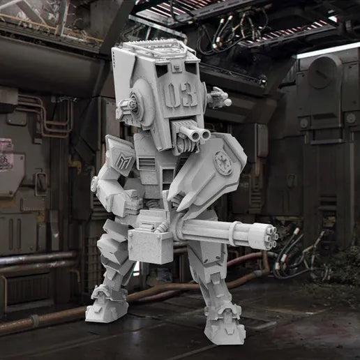 Unpainted Star Wars Gundam ATST Walker Robot Dreadnaught image 0