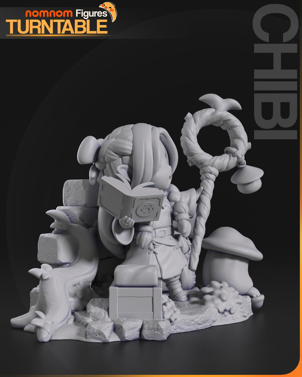 Unpainted Nom Nom Chibi Marcille Dungeon Meshi image 4