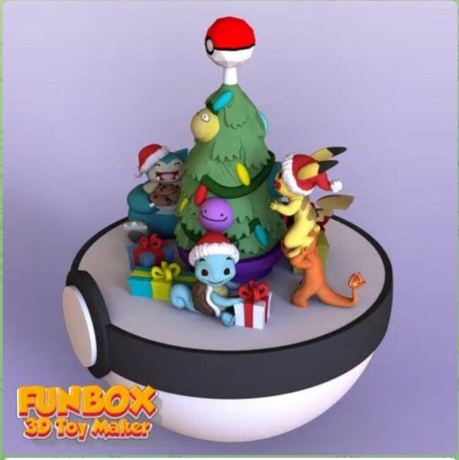 Unpained-FunBox-Pokemon-ChristmasDiorama