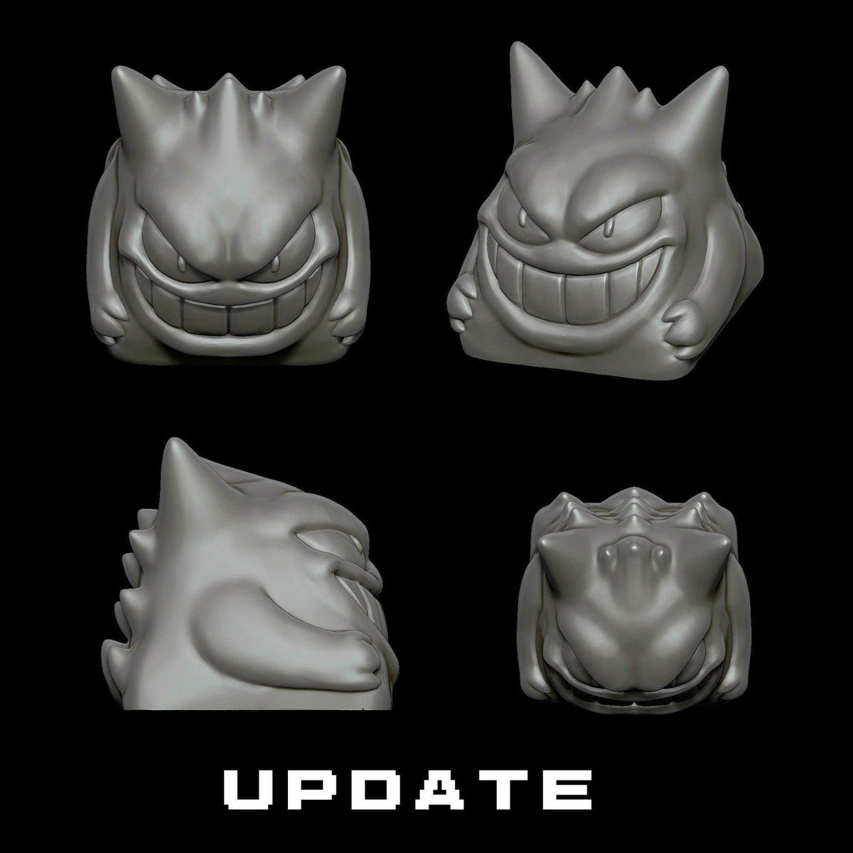 Unpainted 6 Keycaps for mechanical Keyboard - POKEMON Edition