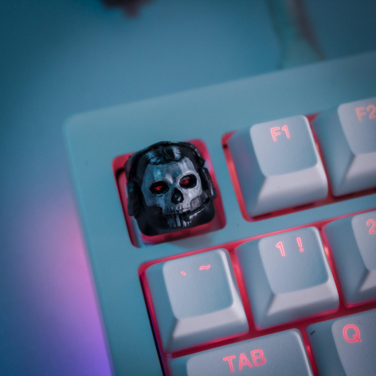 Unpainted GHOST MW KEYCAP image 0