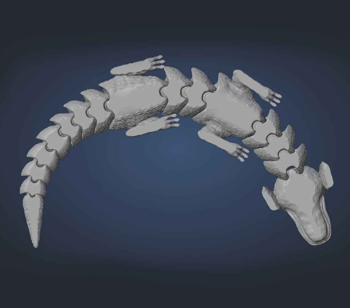 Unpainted Articulated Falkor image 2