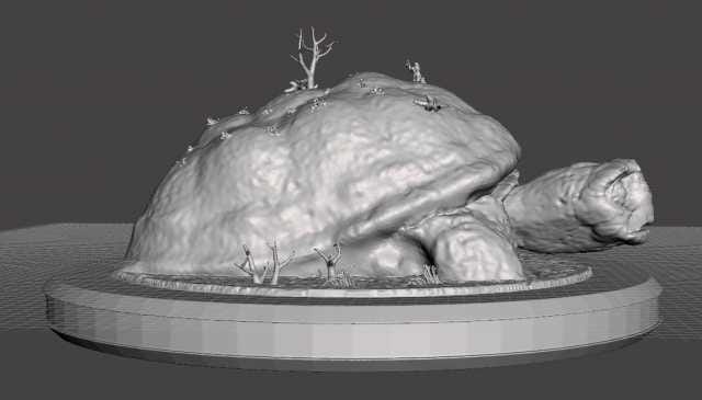 Unpainted Morla the Turtle 6 inches image 2