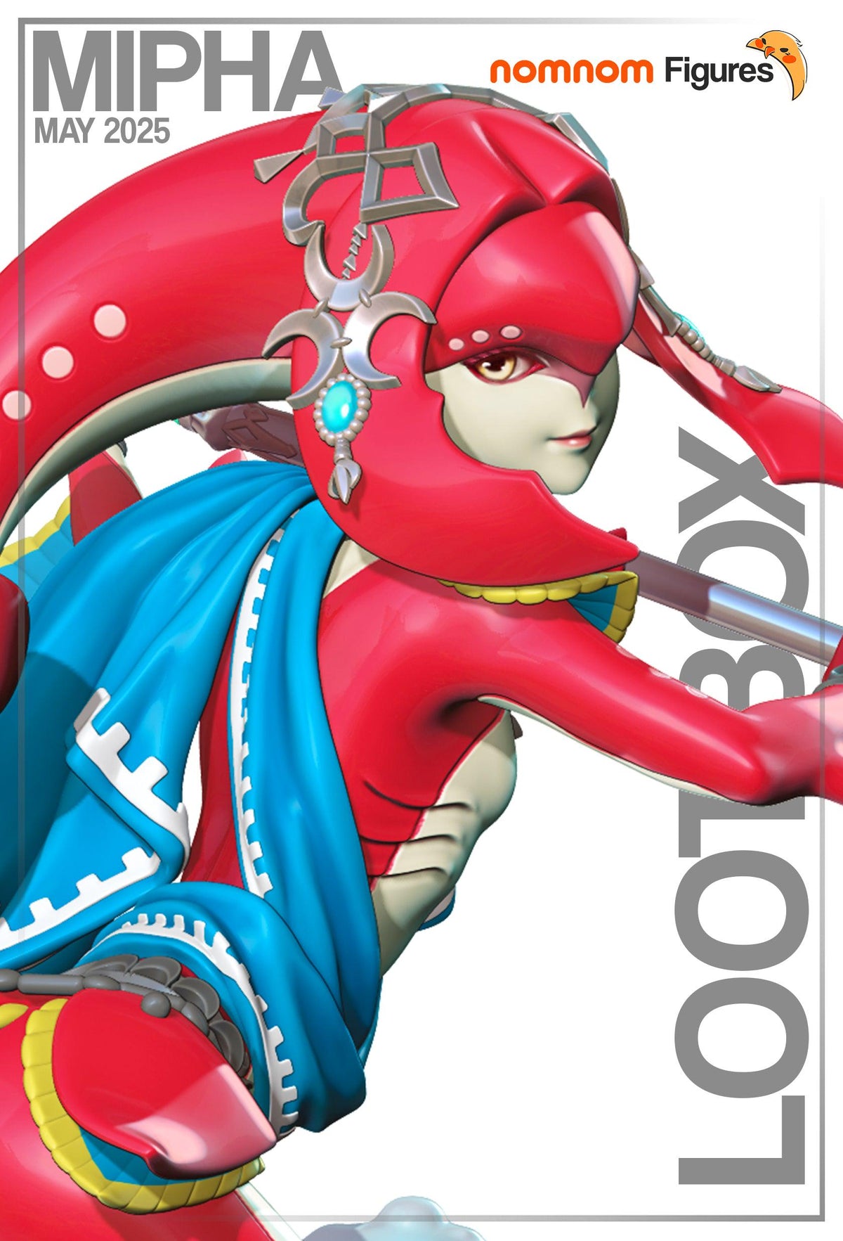 Unpainted Nom Nom Mipha Breath of the Wild image 1
