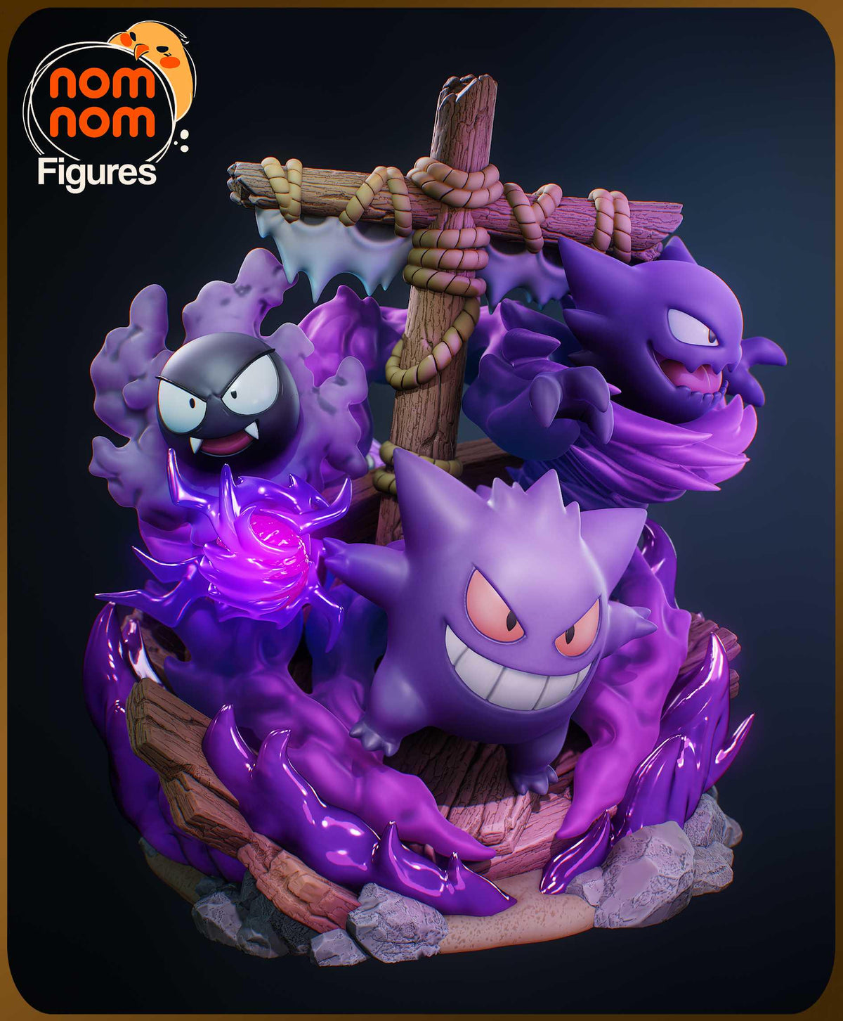 Unpainted Nom Nom Ghost Pokemon image 5