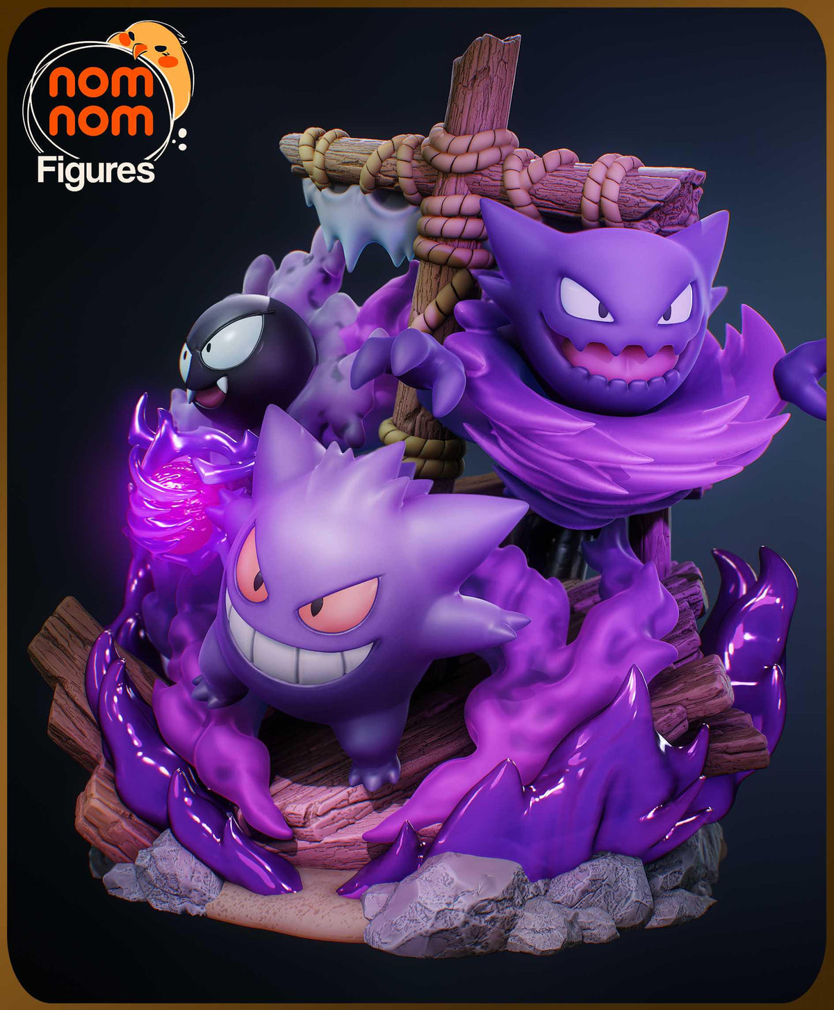 Unpainted Nom Nom Ghost Pokemon image 7