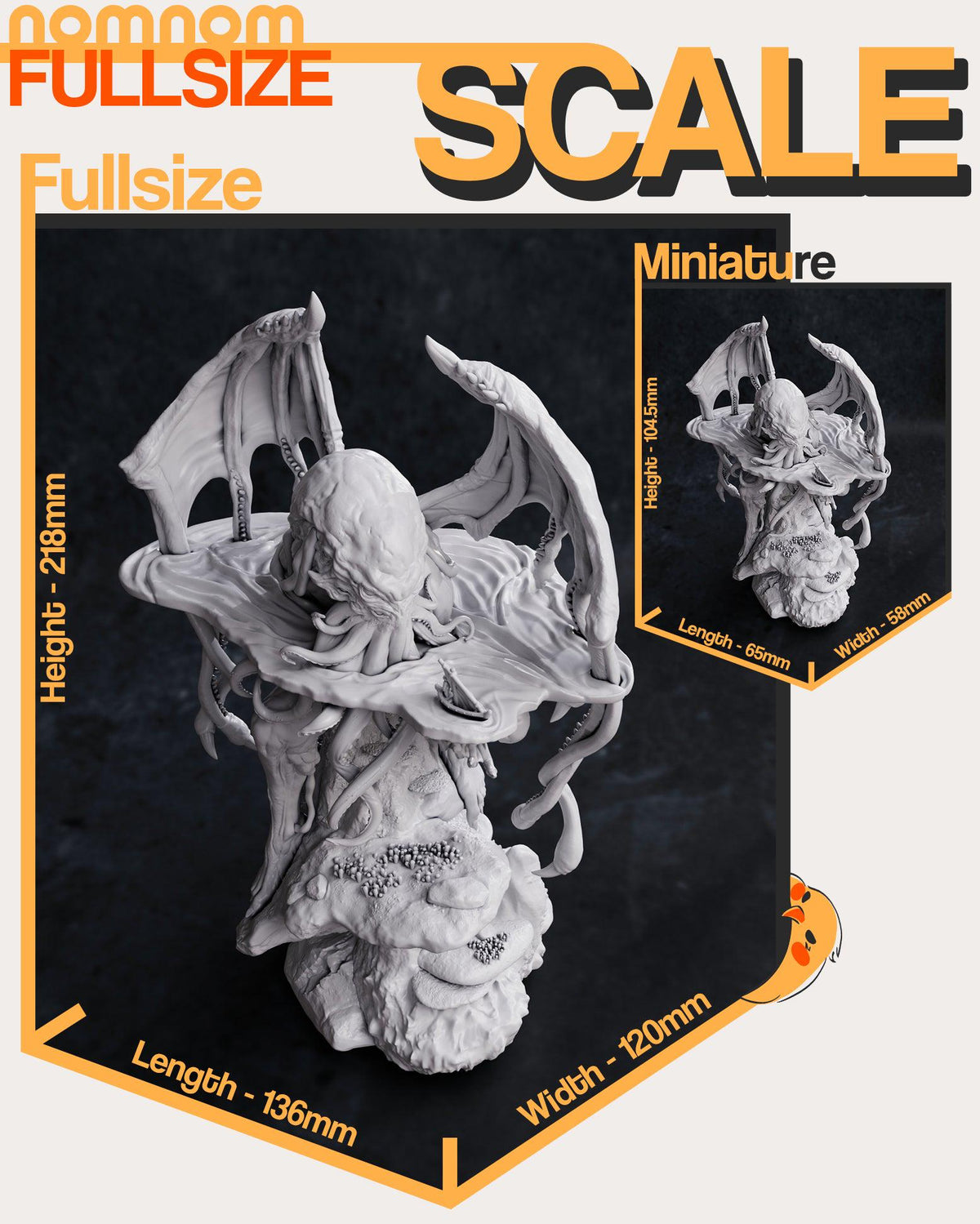 Unpainted Nom Nom Cthulhu Mythos image 0